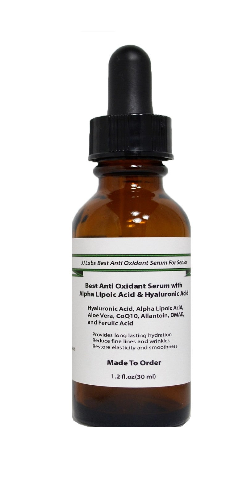 Senior Anti-Oxidant Face Serum with Hyaluronic Acid & ALA - Natural Skin Care