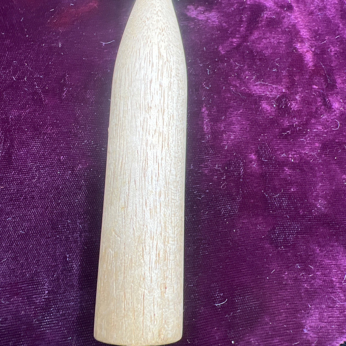 Conair Vintage Wooden Handle Thin Wire Bristle Round Hairbrush