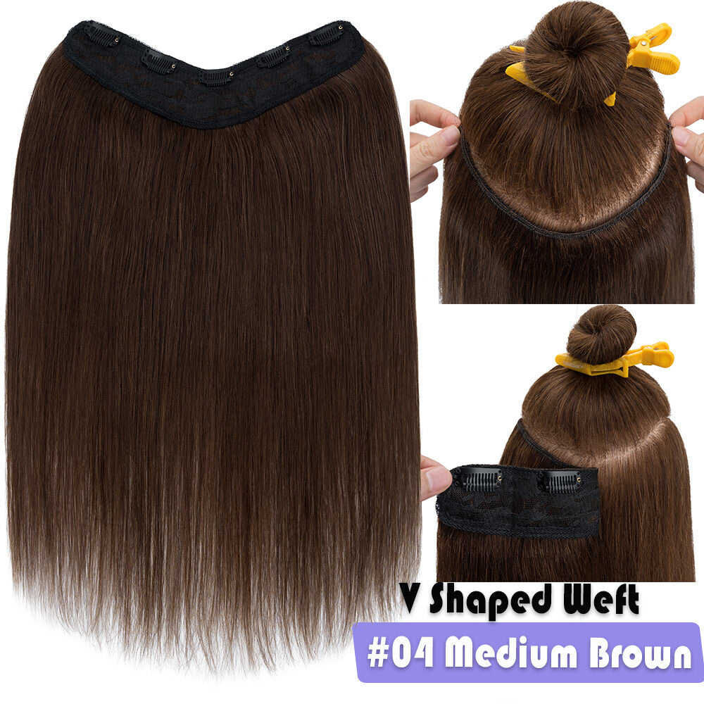 Remy Human Hair Extensions Clip-In One Piece Full Head Weft - Multiple Colors & Lengths