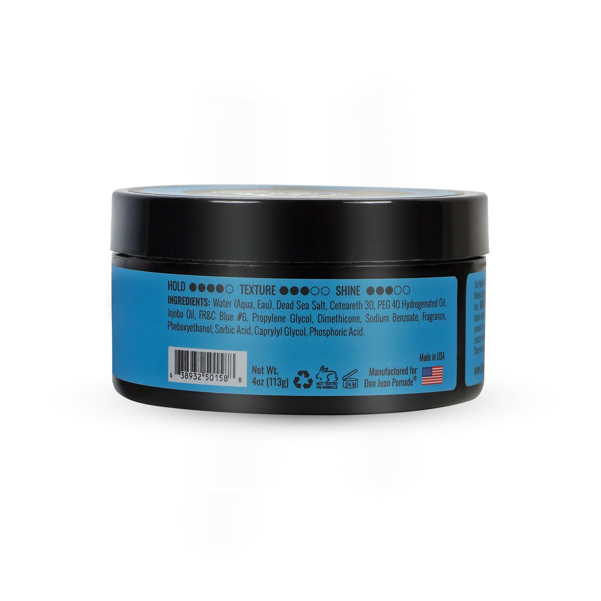 Water-Based Hair Pomade with Firm Hold and High Shine - 4oz