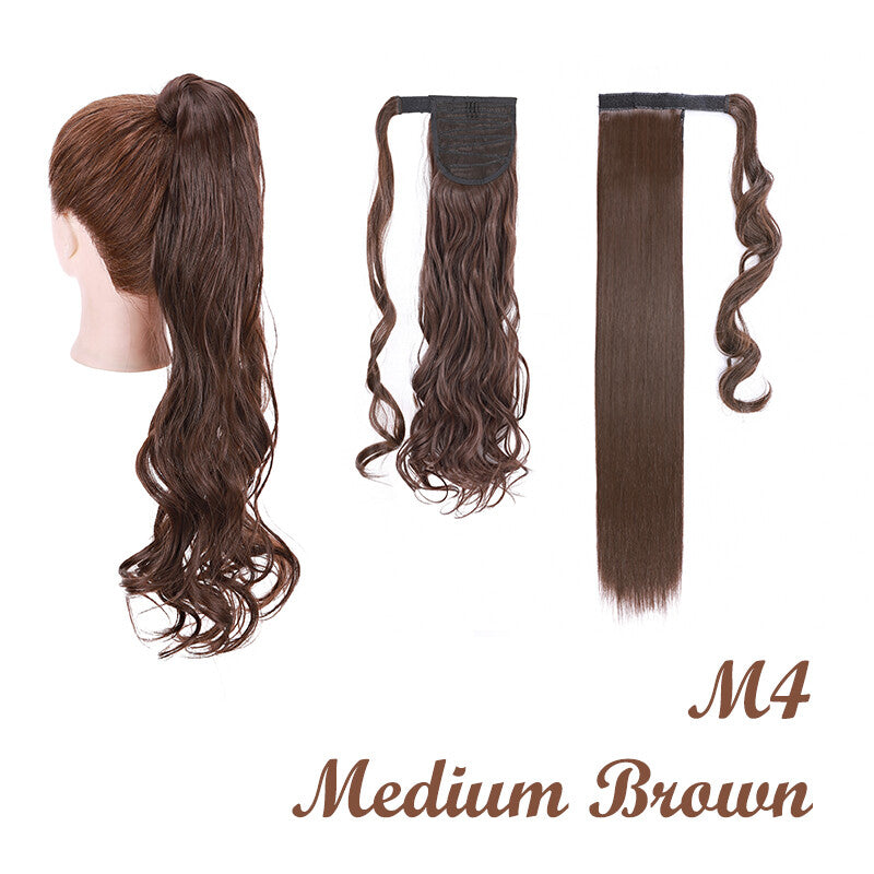 Ponytail Wrap Around Hair Extensions - Clip-In & Thick Styling