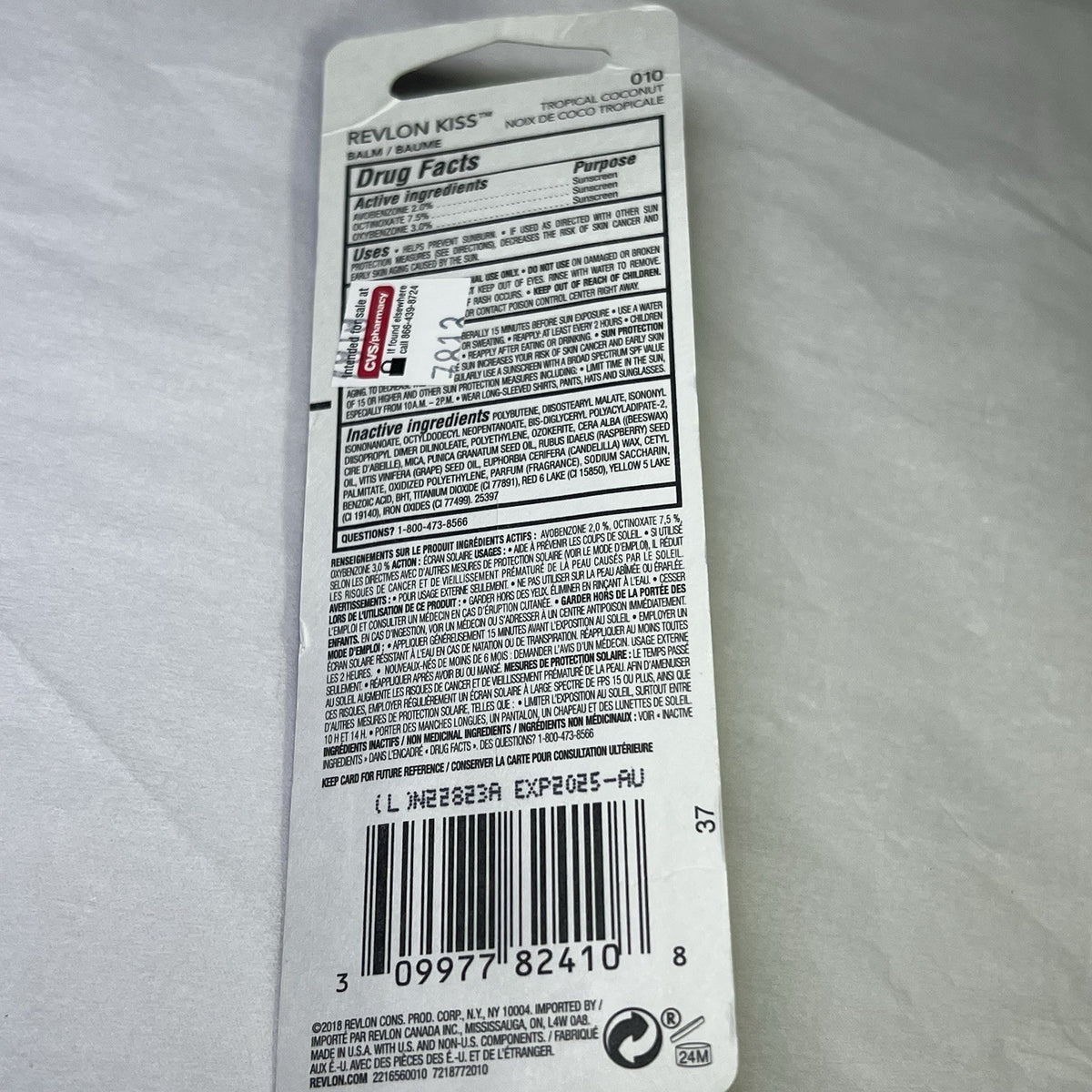 Revlon Lip Balm SPF 20 Tropical Coconut Hydrating Lip Treatment