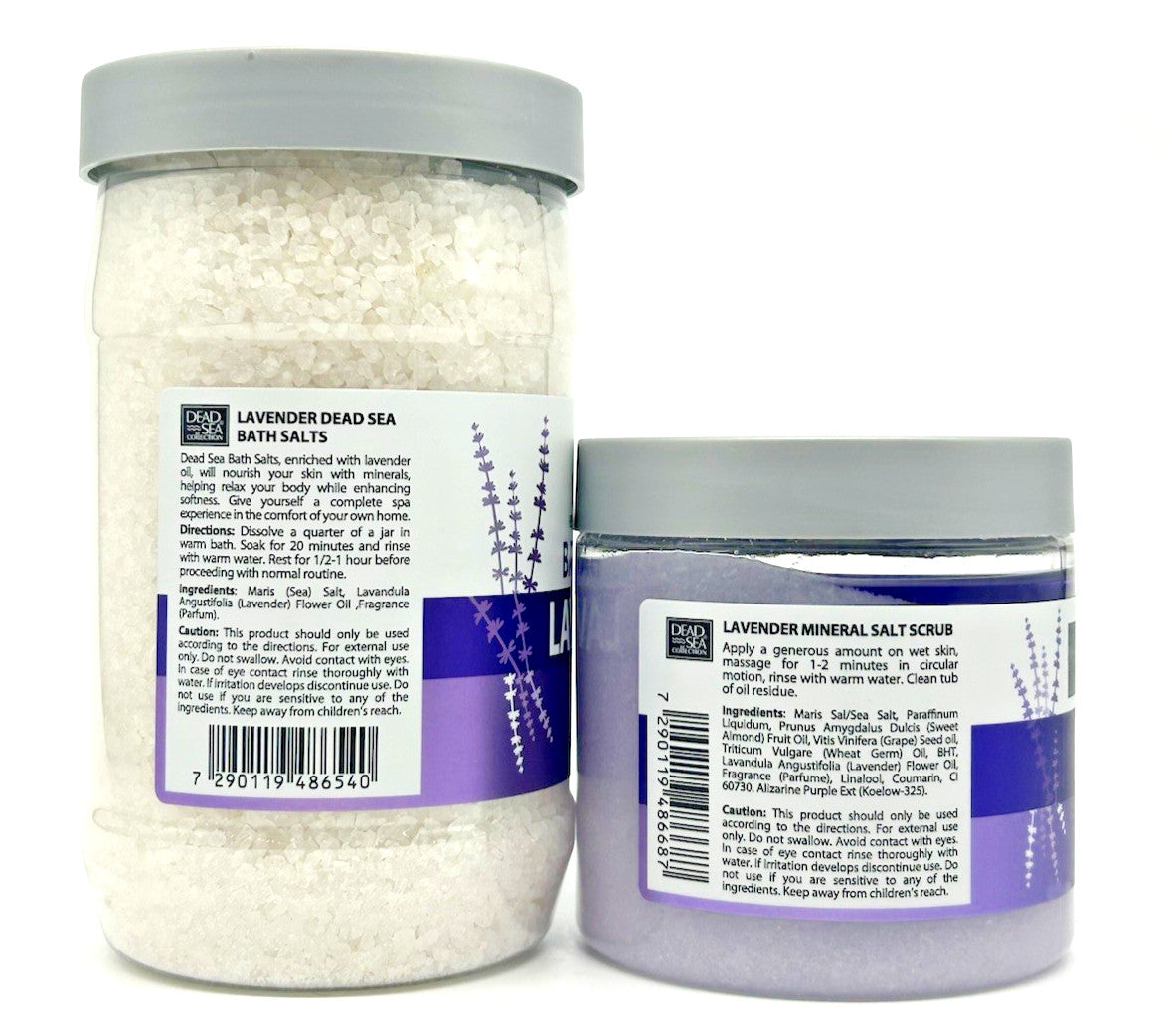 Dead Sea Collection Lavender Bath Salts (34.2 oz) &Mineral Salt Scrub