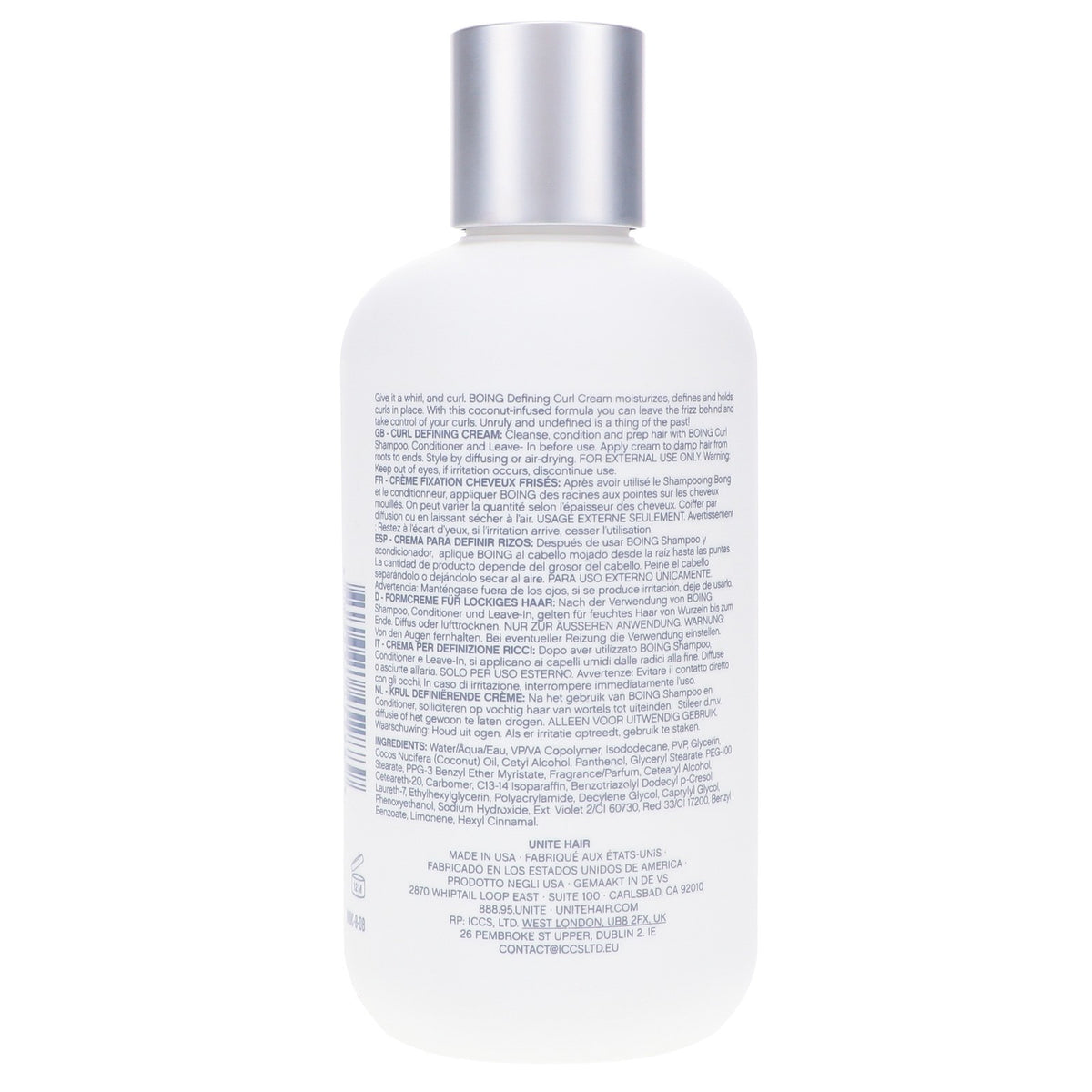 Defining Curl Cream for Curly Hair - Moisturizing & Hold - 8 oz