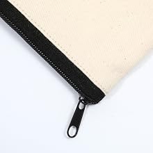 6-Pack Small Canvas Zipper Pouches - 8 x 4.2 Inch Travel & Craft Organizer
