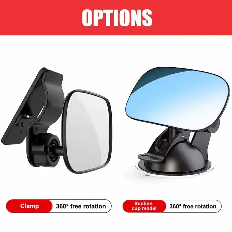 Car Baby Mirror 120-Degree Wide-Angle Interior Rear View Mirror