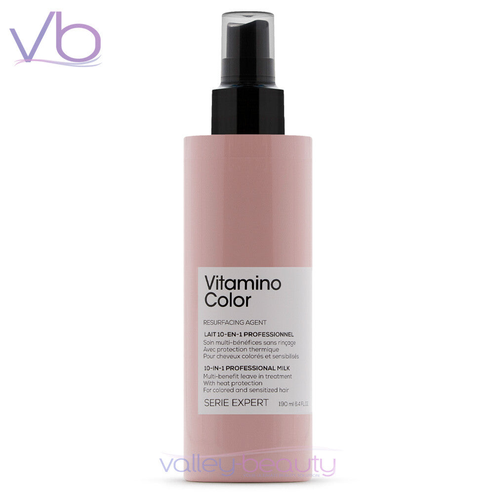 Vitamino Color 10 in 1 Multi-Benefit Leave-In Heat Protectant Spray - 190ml
