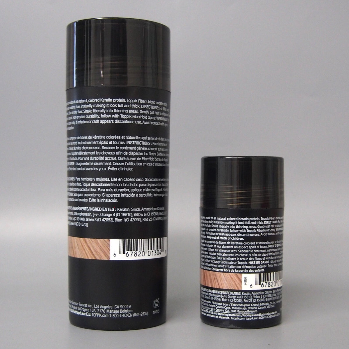 DUO Toppik Light Brown Giant Size 55gr / 1.94oz & Lt. Regular