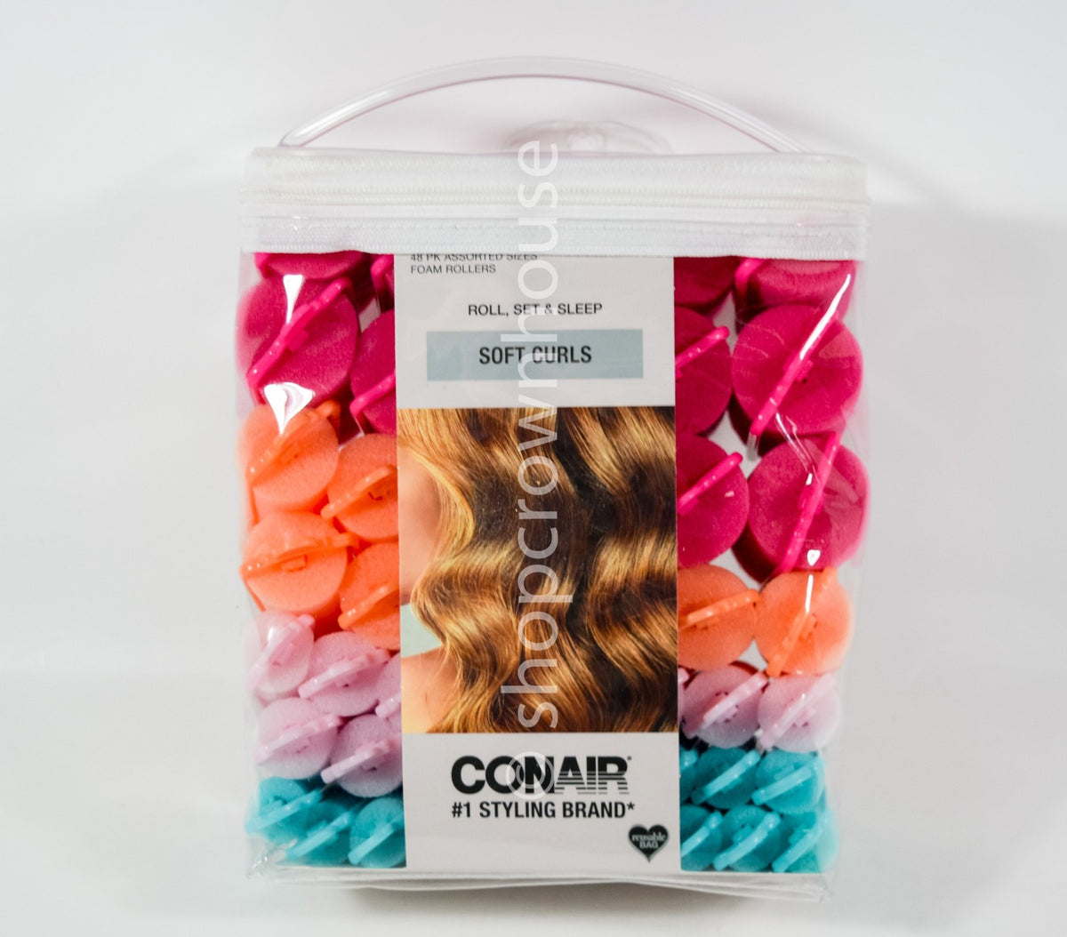 Foam Hair Rollers for Soft Bouncy Curls - 48 Pack Assorted Sizes