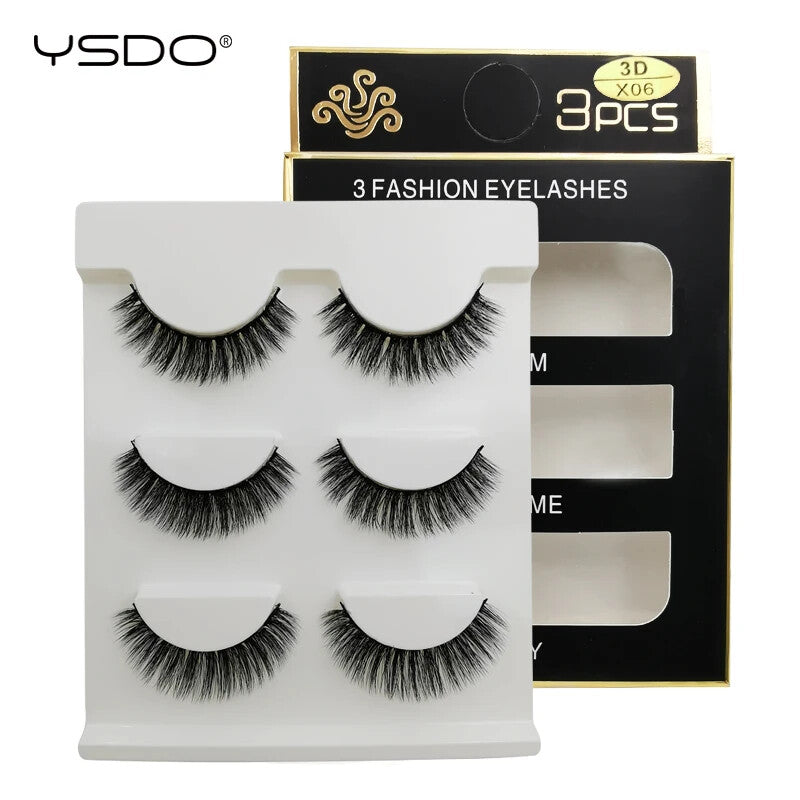 Wholesale 30 Pairs False Eyelashes Natural 3D Faux Cils Cruelty-Free Reusable