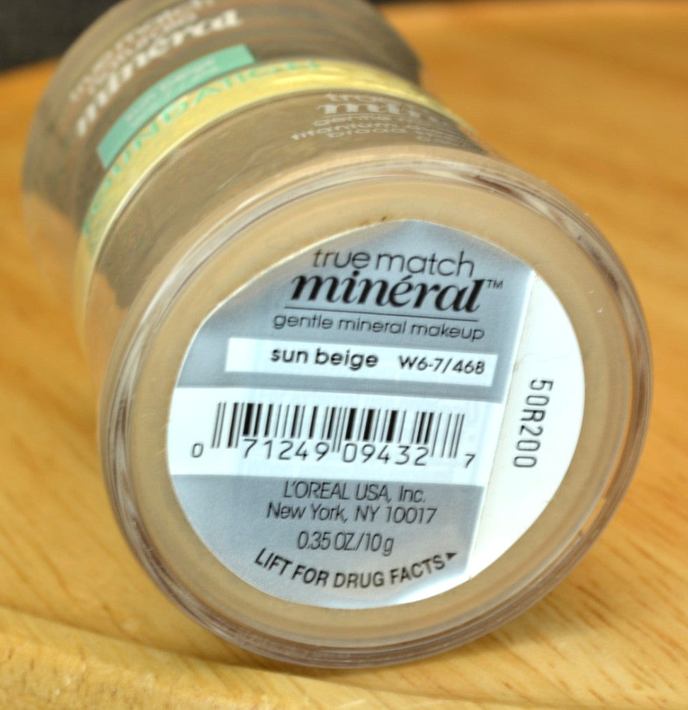 L'Oreal Paris True Match Mineral Face Powder Sun Beige W6-7 468 Sealed