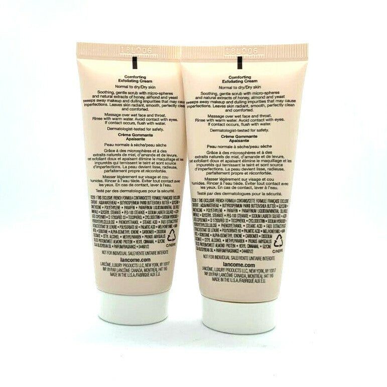 Lot/2 Lancome Exfoliance Confort Exfoliating Cream ~ 2 oz x
