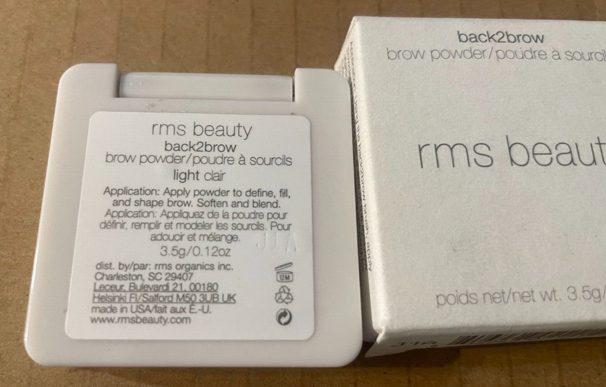 Back2Brow Powder Light - Brow Makeup Powder for Women by RMS Beauty
