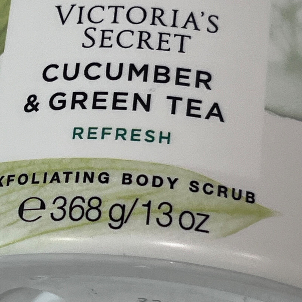 Victoria's Secret Cucumber & Green Tea Refresh Sugar Exfoliating Body