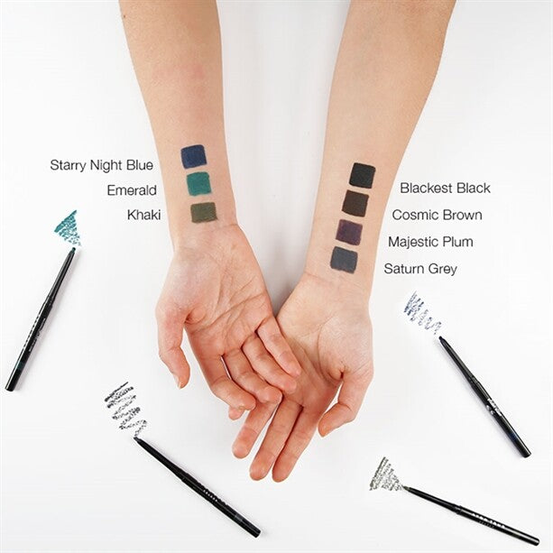 Set of 3 Eyeliner Pencils - Assorted Shades for Eye Makeup