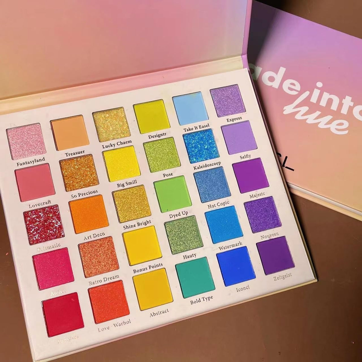 30 Color Rainbow Eyeshadow Palette - Highly Pigmented Matte, Glitter & Shimmer