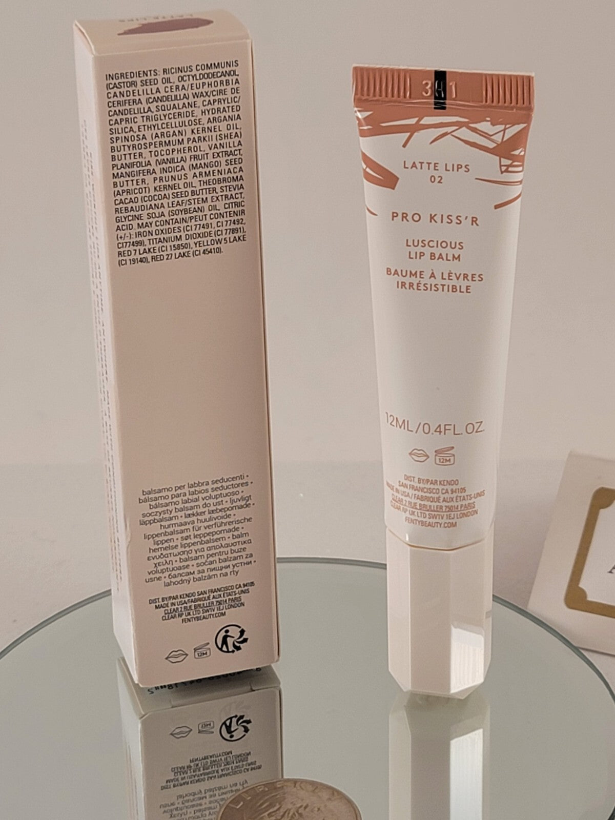 Lip Balm Set - Fenty Pro Kiss'r Luscious Sheer Lip Moisturizer 0.4 fl oz