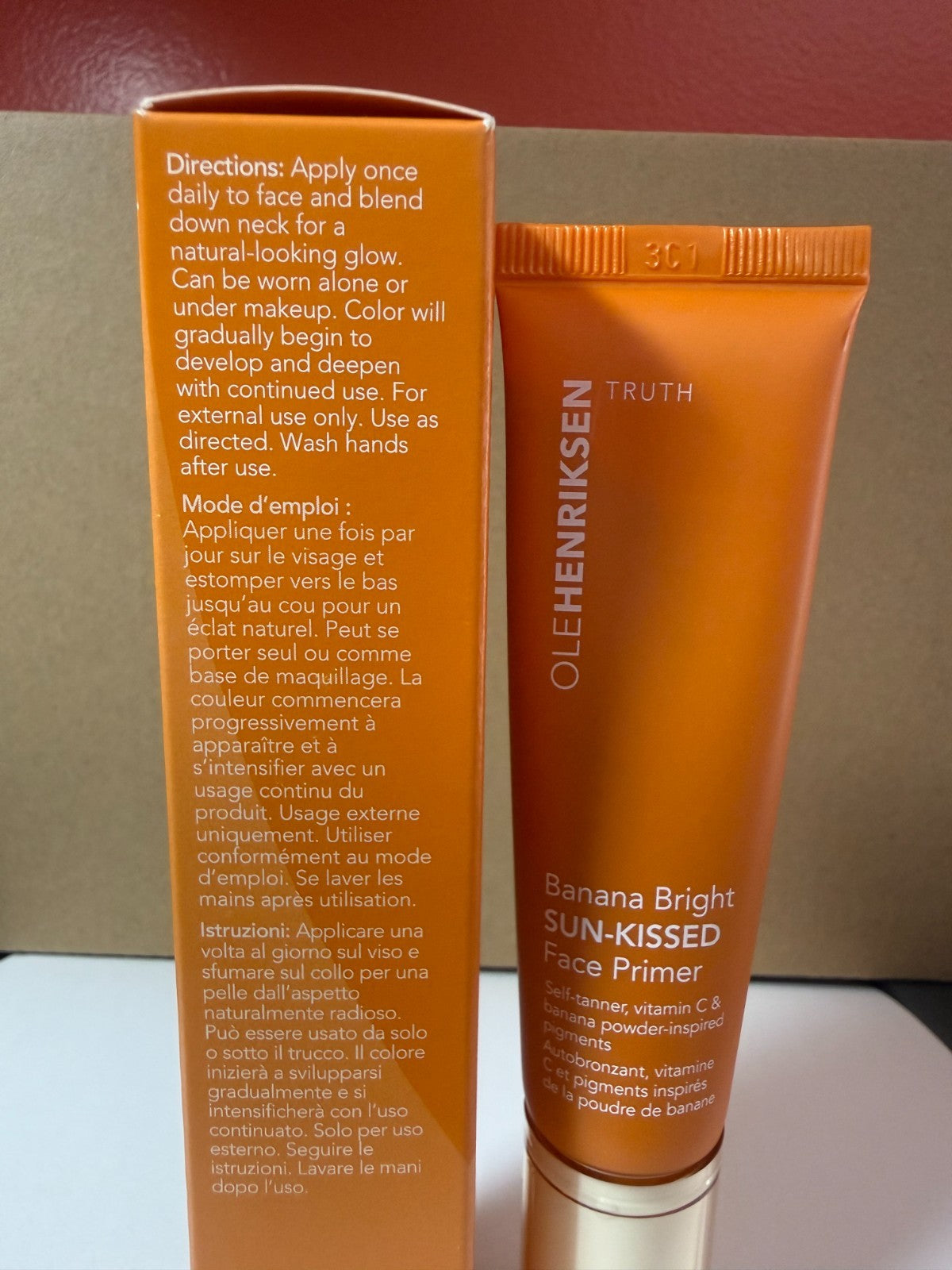 Face Primer with Vitamin C - Brightening Sun-Kissed Makeup Base 1 oz