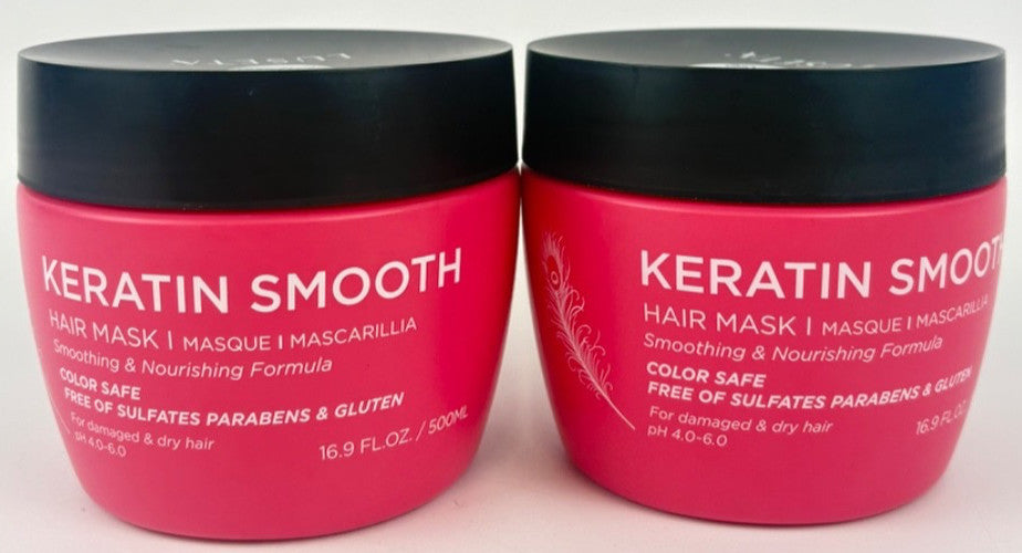 Keratin Hair Mask for Damaged & Dry Hair - Hydrating & Nourishing 2 Pack