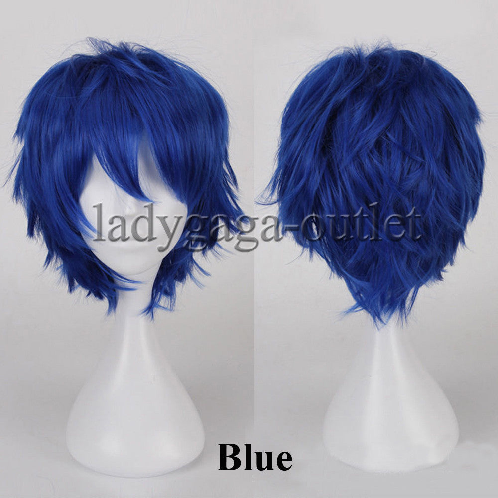 Unisex Short Pixie Wig for Cosplay and Costume Parties - Synthetic Hair