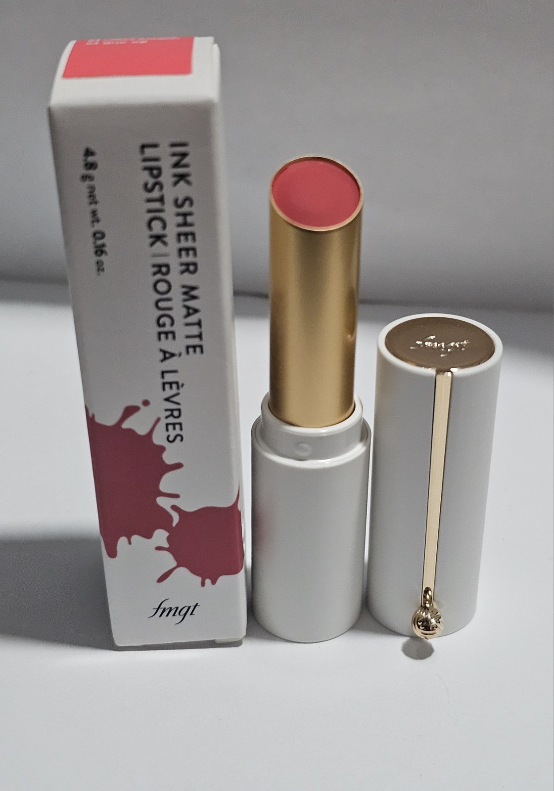 Sheer Matte Lipstick - Candied Coral, Long-Lasting Lip Color