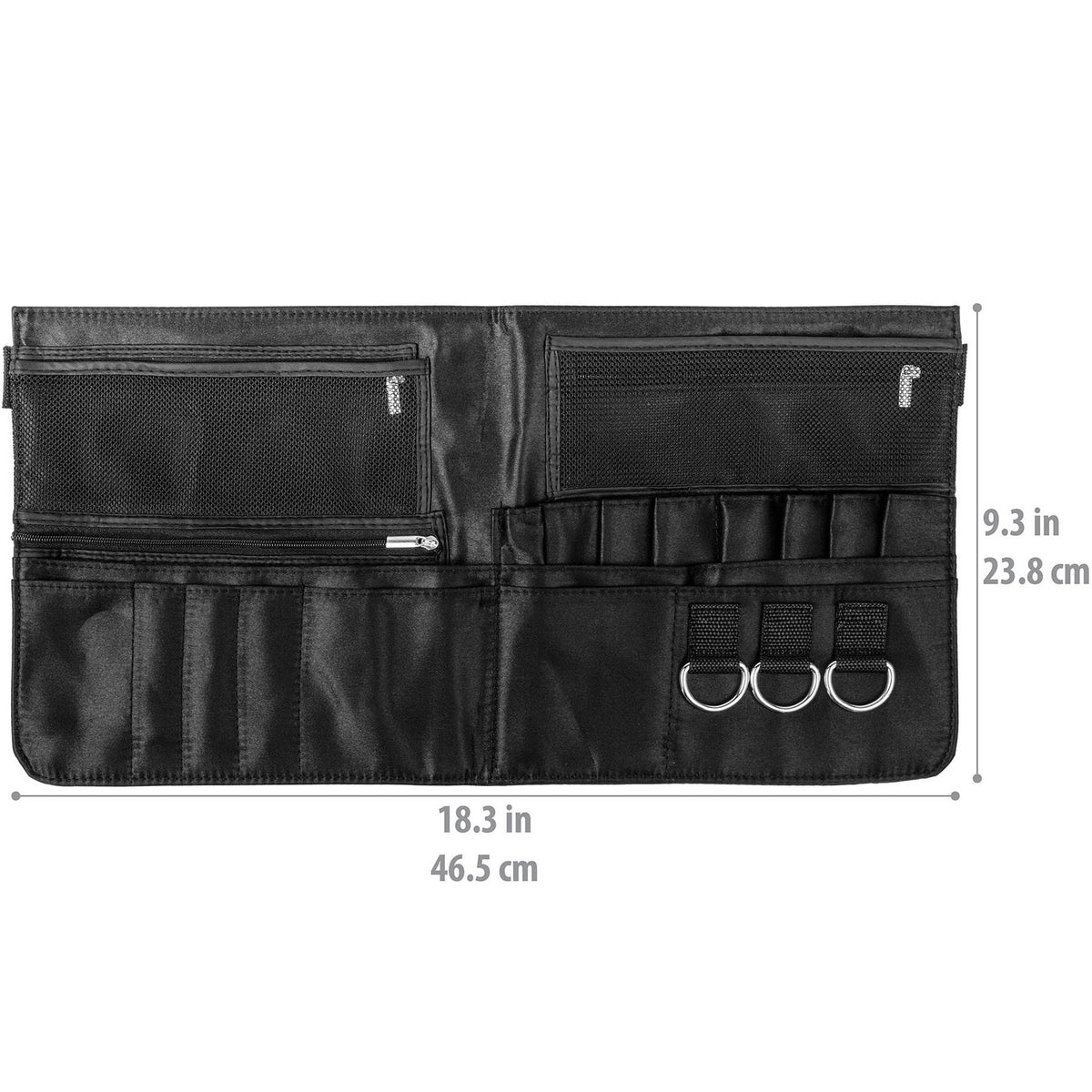 Professional Makeup Brush Apron with Adjustable Belt - Cosmetic Organizer for Artists