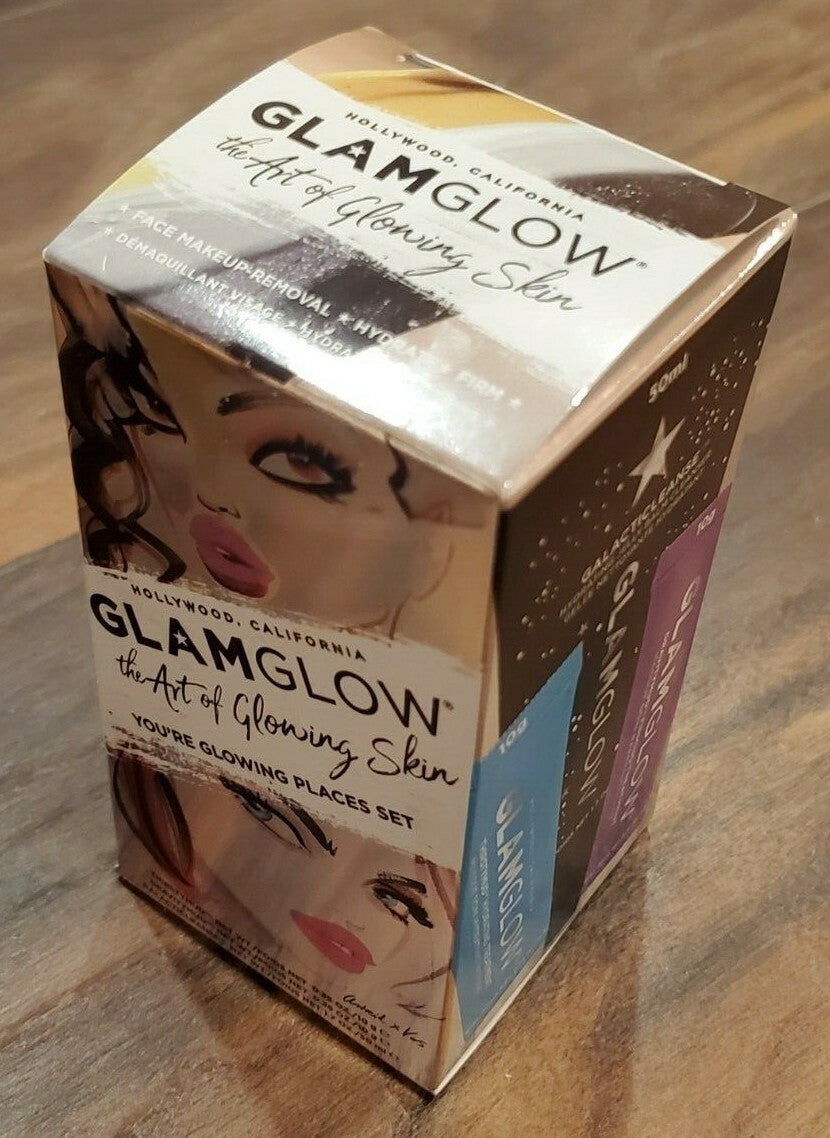 Skincare Gift Set - Glow & Hydrate with 3 Treatments - New