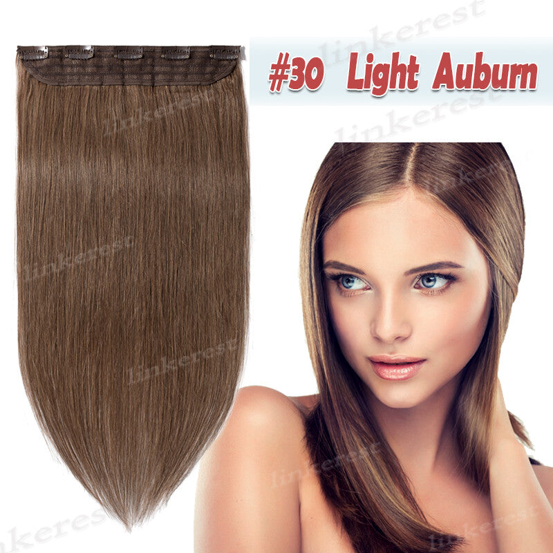 Remy Human Hair Extensions Clip-In Full Head Blonde 8-24 Inches