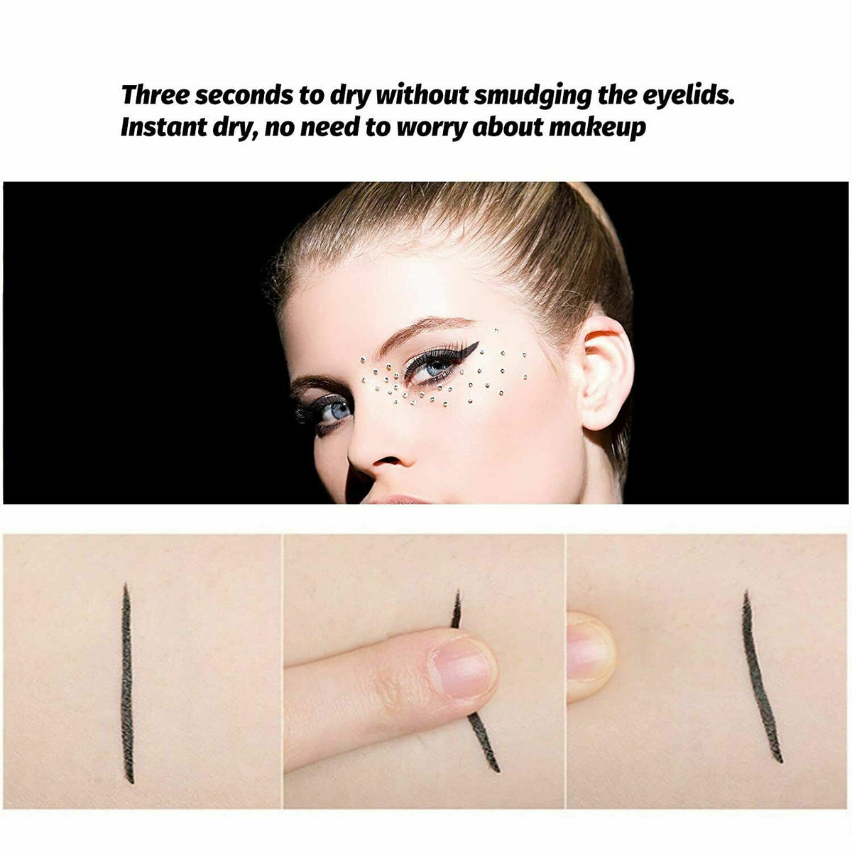 12 Colors Liquid Eyeliner Pen Set Waterproof Smudge-Proof Matte Makeup