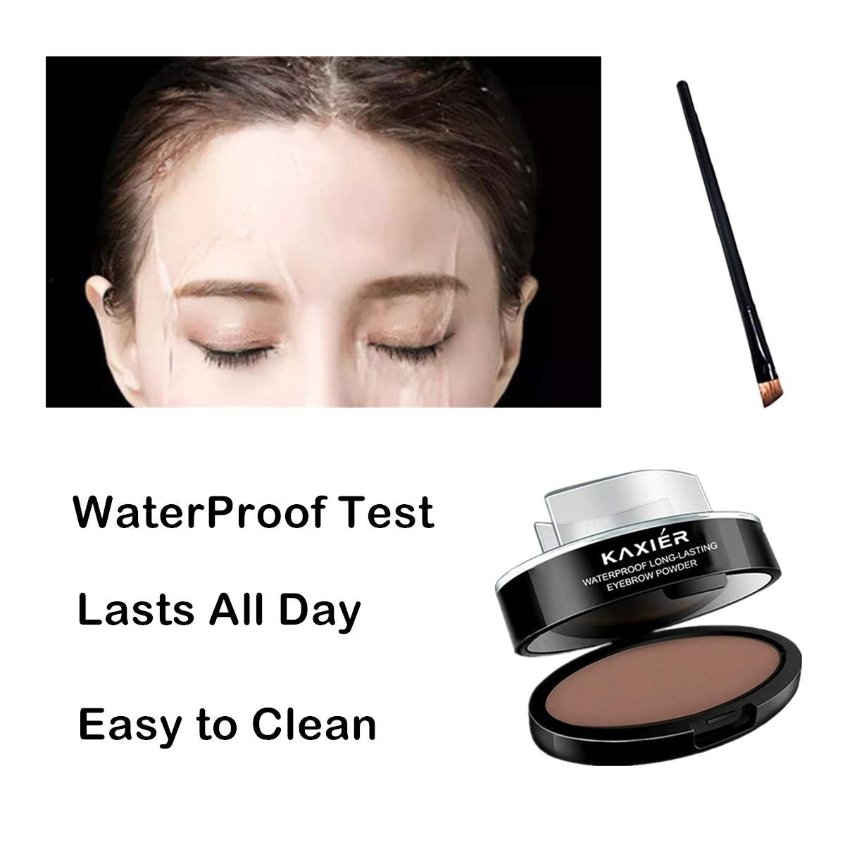 Waterproof Eyebrow Stamp Kit for Natural Defined Brows - Light Brown