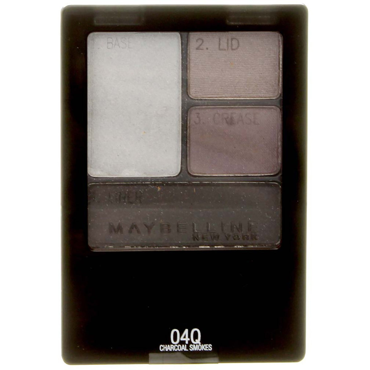 3-Pack Eyeshadow Quads Charcoal Smokes Long-Lasting Eye Makeup Set