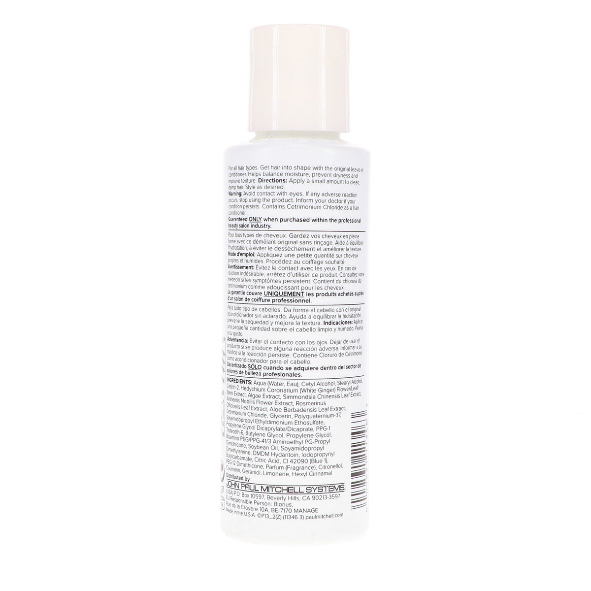 Paul Mitchell The Conditioner Hair Leave-In 3.4 oz Moisturizing & Softening