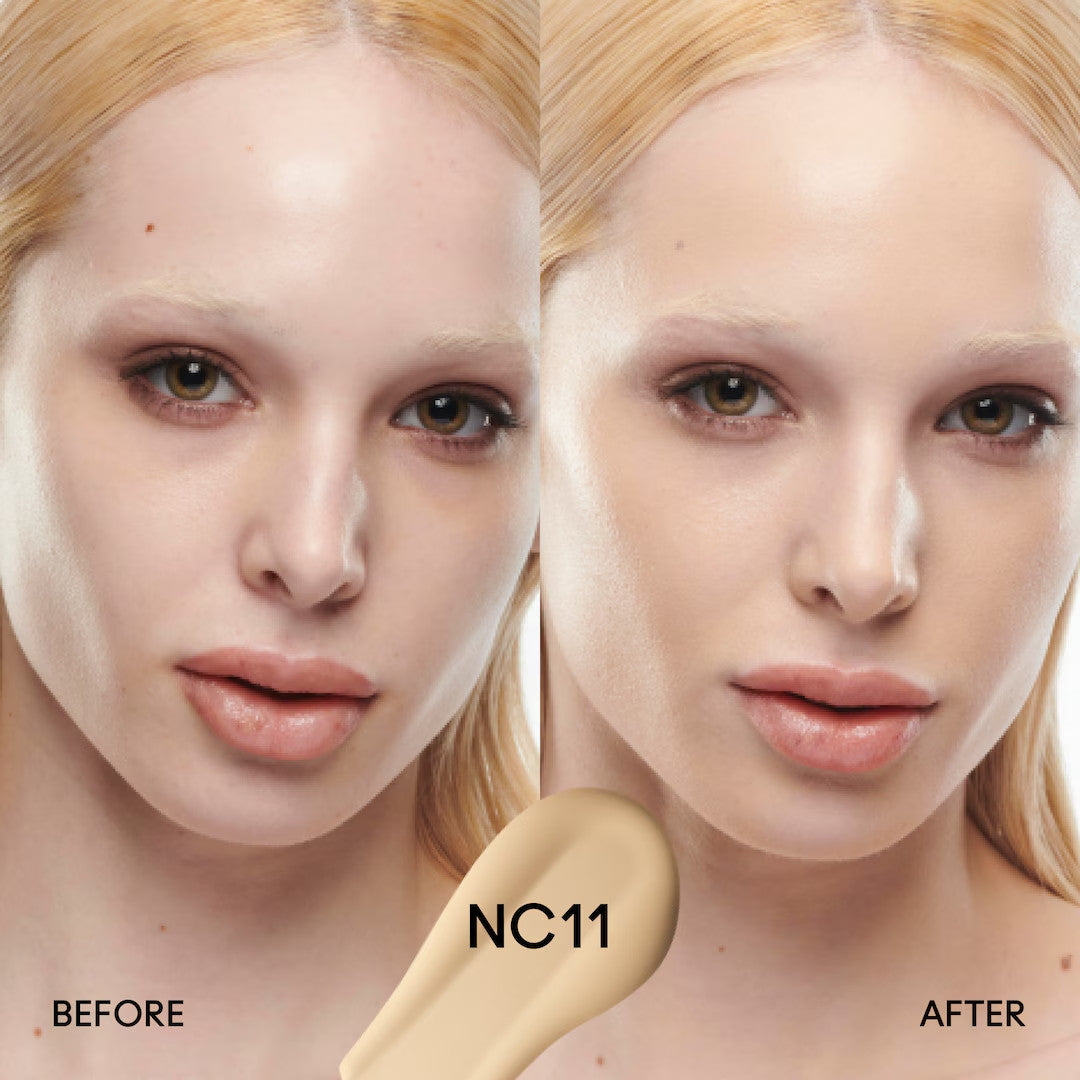 Serum-Infused Foundation with Hydrating Skincare Ingredients, Medium Coverage NC11