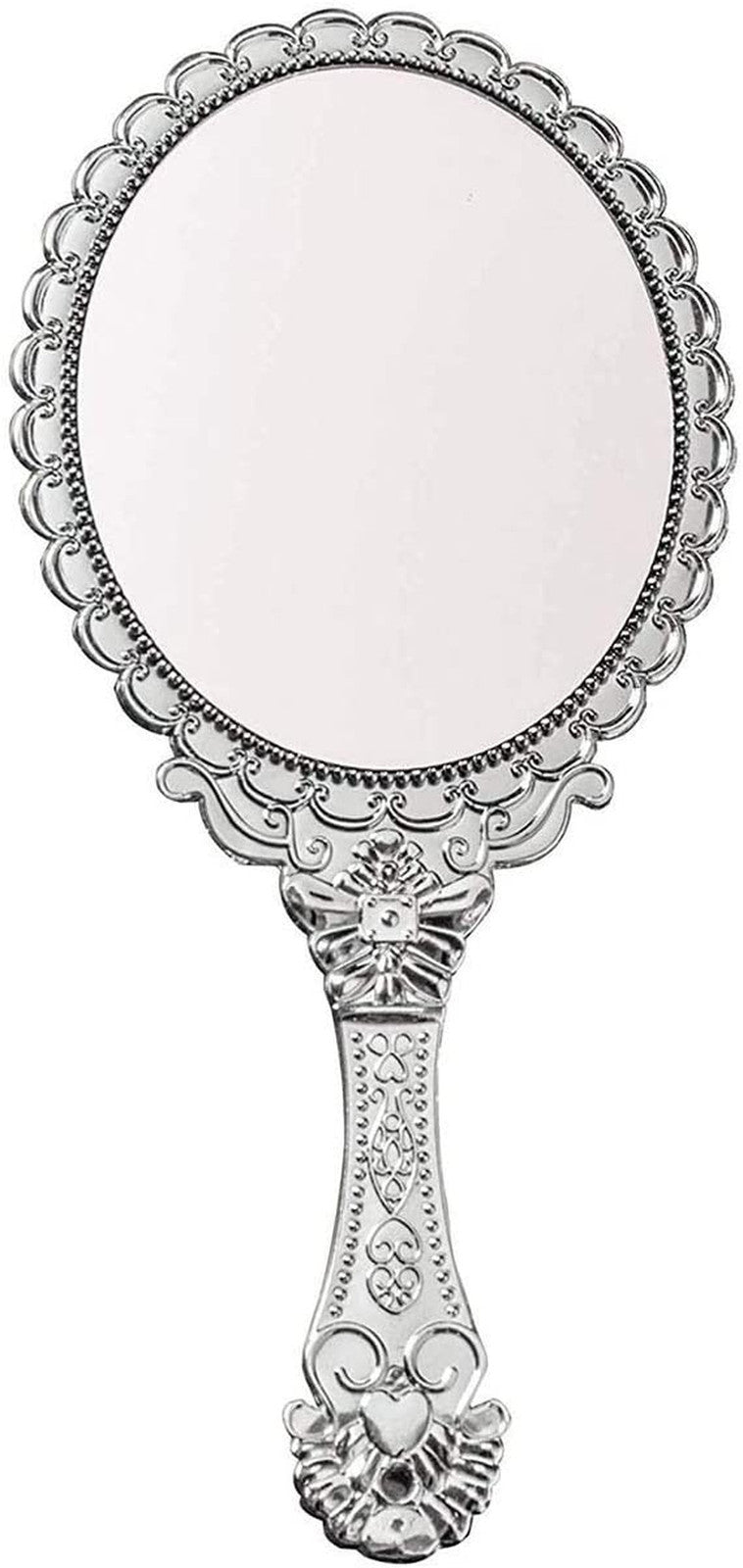 Vintage Handheld Mirror with Handle for Makeup & Personal Use