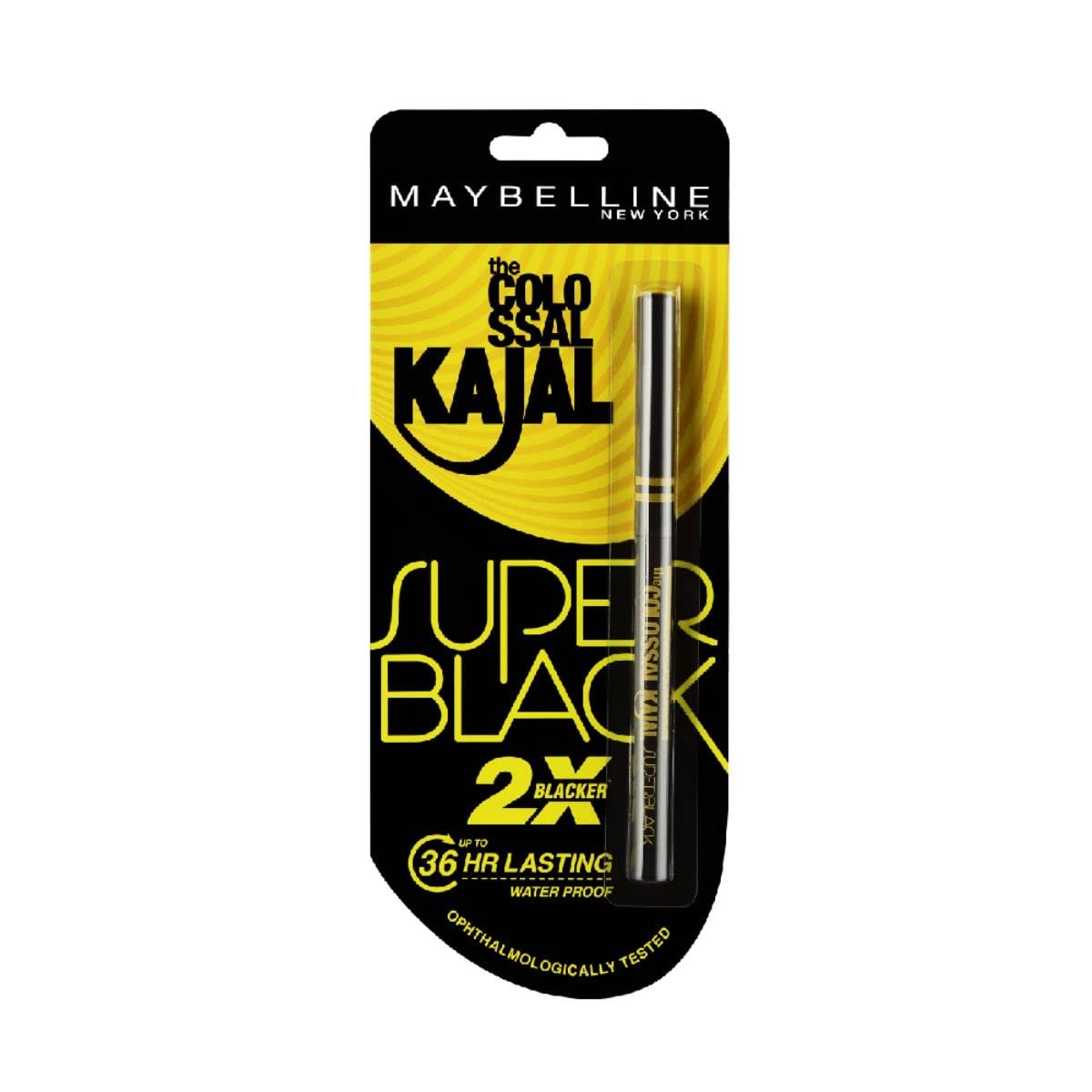 Maybelline Matte Kajal Eyeliner - Super Black, Long-Lasting & Waterproof 0.35G