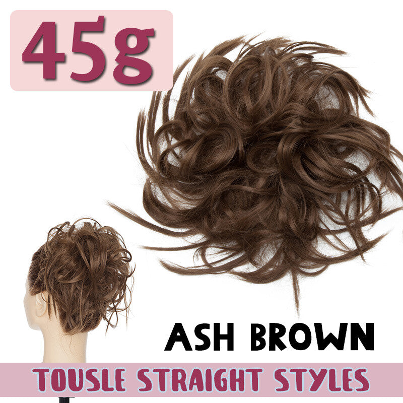 Thick Messy Bun Hair Piece Updo Extensions Long Curly Ponytail - Multiple Colors