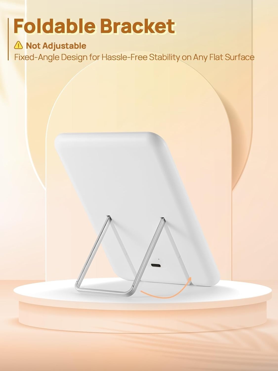 Portable Lighted Makeup Mirror with 3 LED Modes and USB Charging