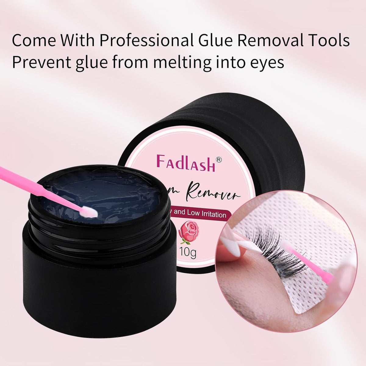 False Eyelash Extension Remover - Gentle 10G Lash Glue Dissolver for Sensitive Skin