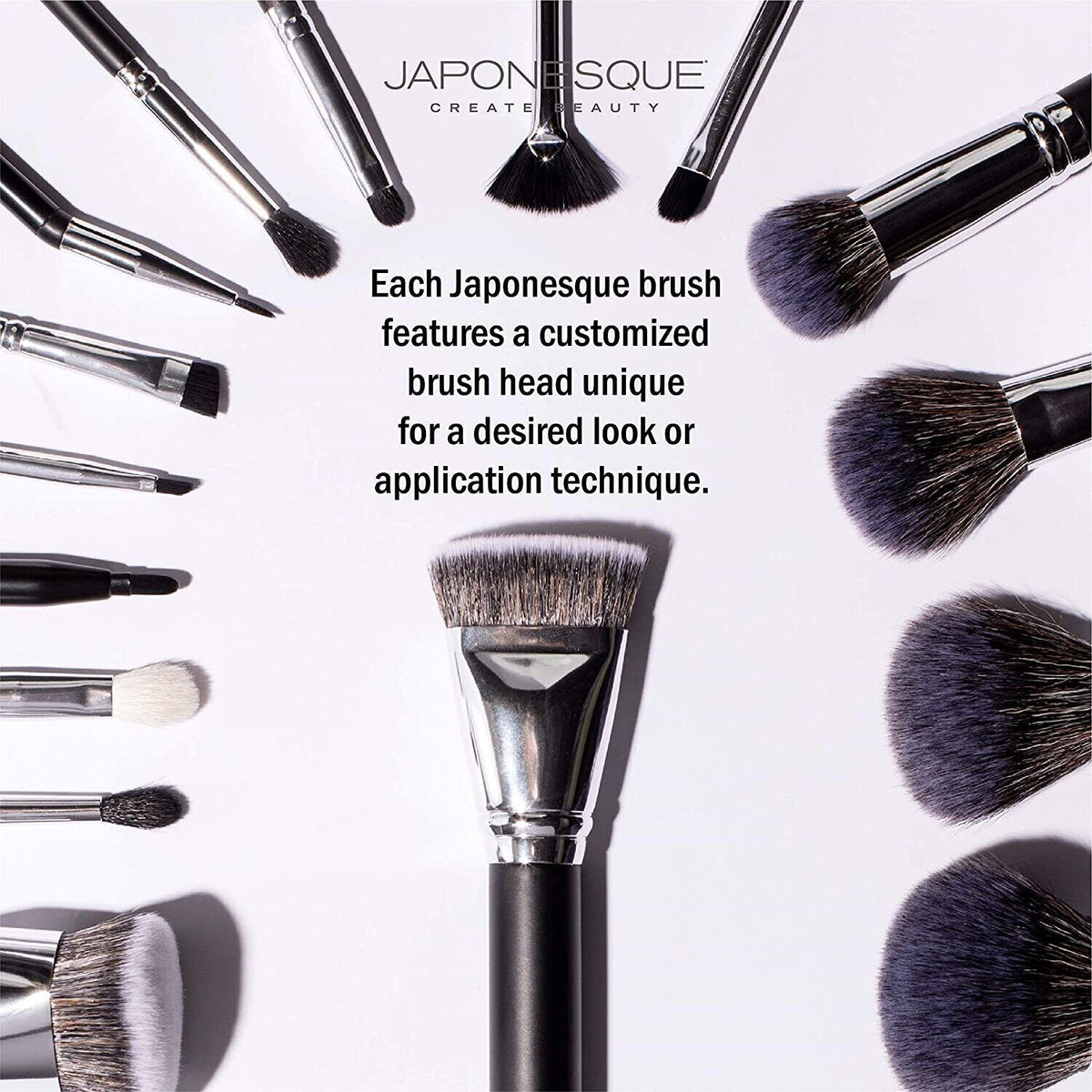 Complexion Brush Duo - Soft Liquid, Powder & Cream Makeup Brushes