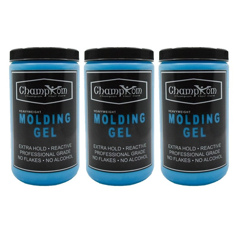 Heavyweight Molding Gel - Alcohol-Free, Non-Flaking, 3 Jars 32 oz