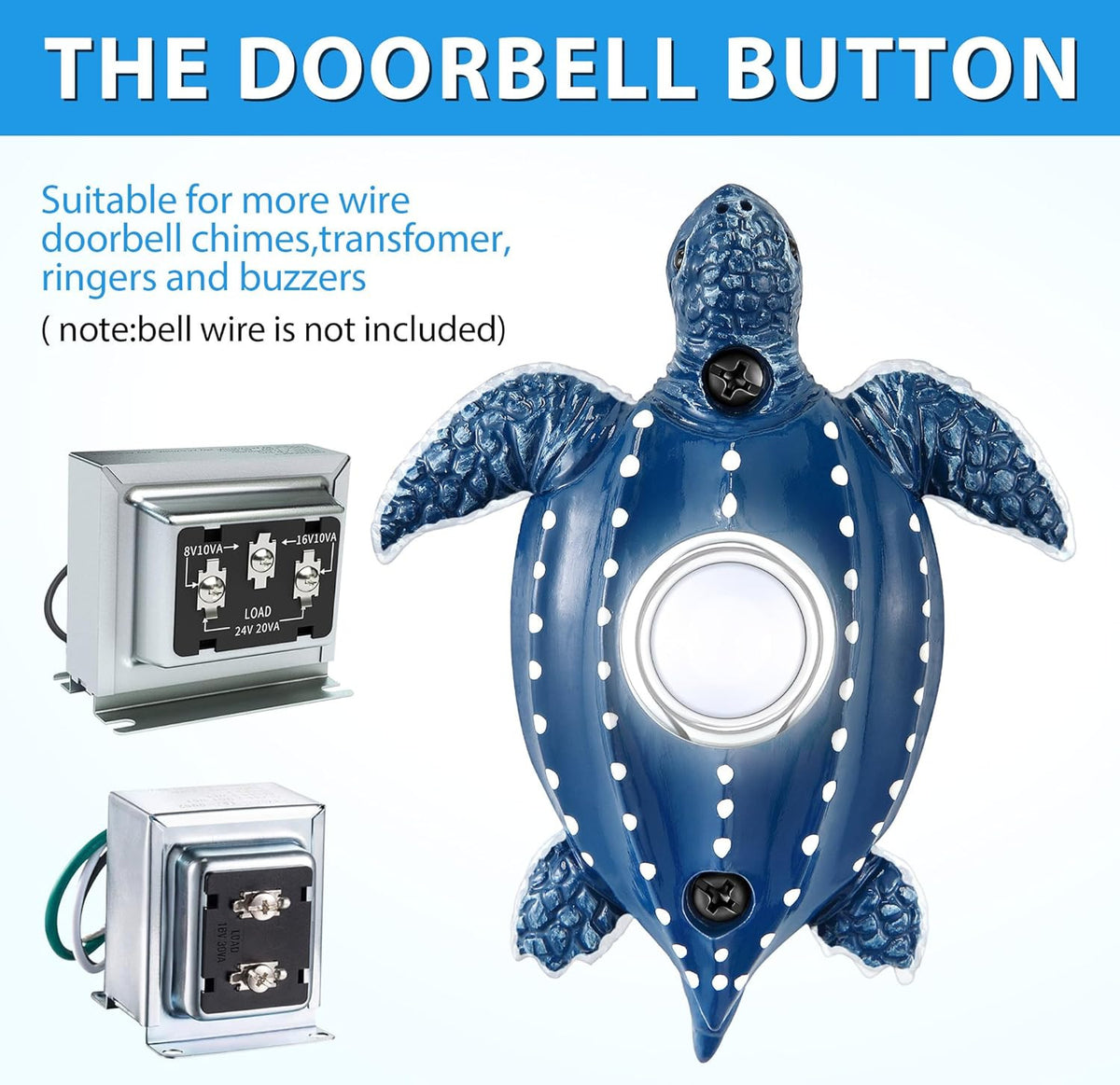 Heavy Duty LED Lighted Doorbell Push Button for Wall Mounting