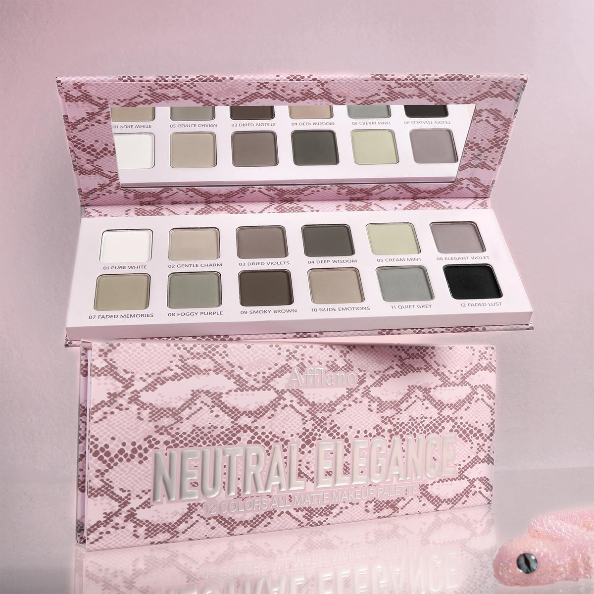 Matte Neutral Eyeshadow Palette - 12 All-Matte Shades for Sensitive Skin