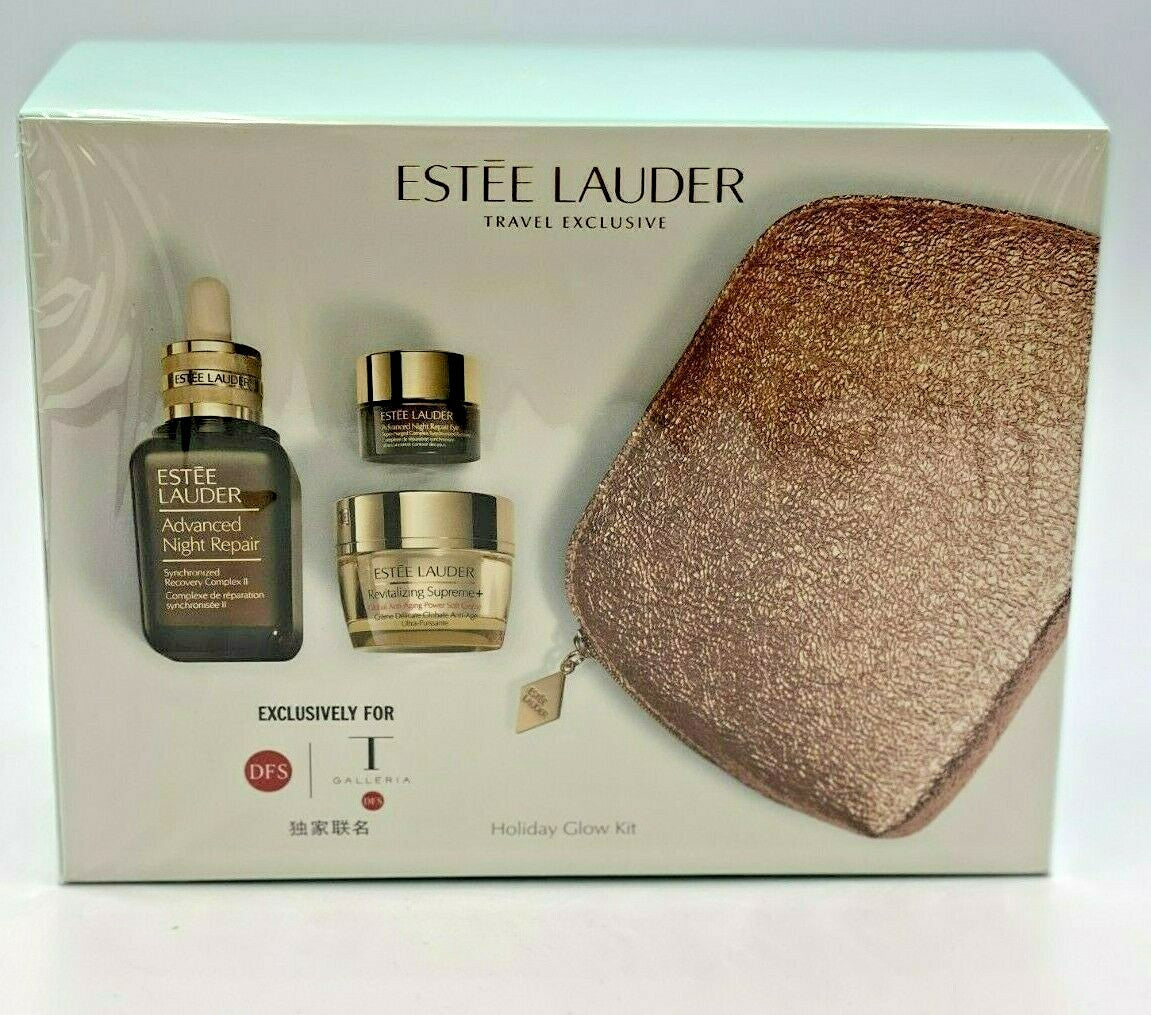 Estee Lauder Holiday Glow Skincare Gift Set with Night Repair & Revitalizing