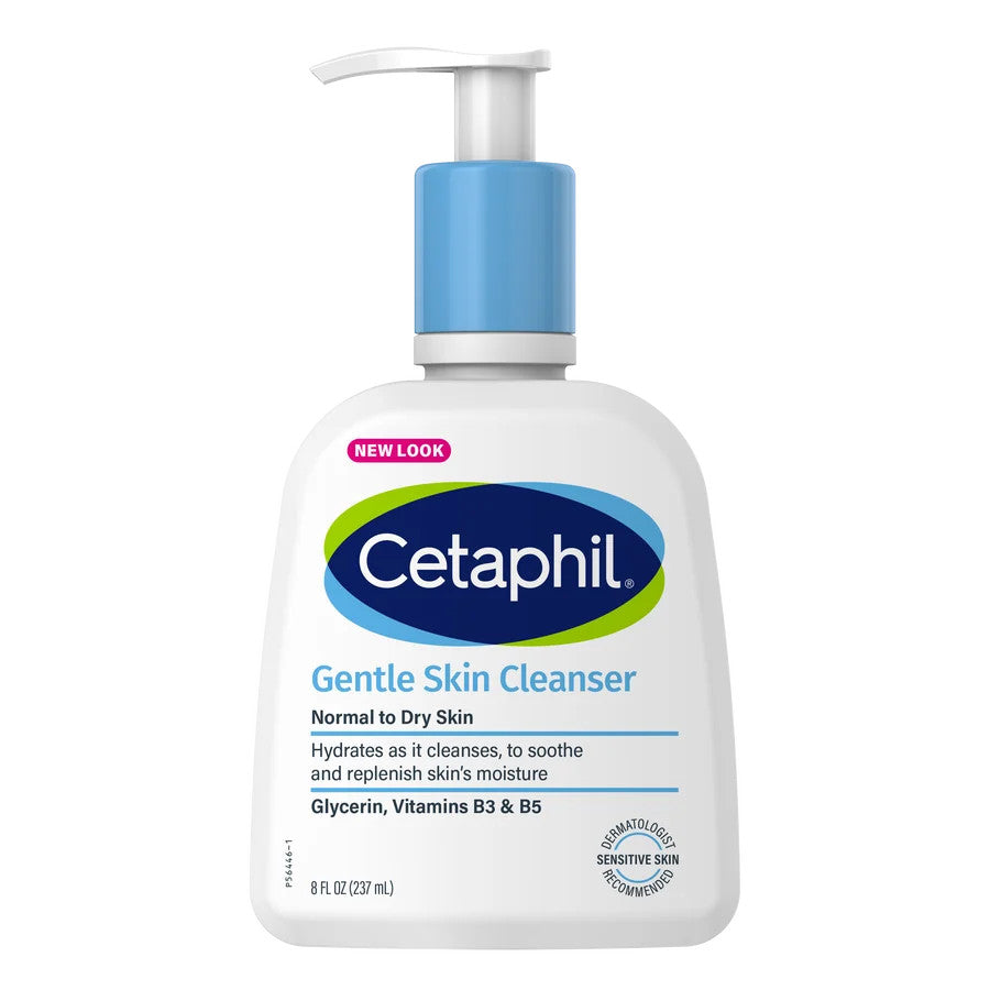 Cetaphil Gentle Skin Cleanser for Normal to Dry Skin - Hydrating 8 Oz Pack of 3