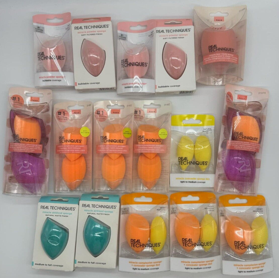 16-Piece Makeup Sponge Set - Miracle Blenders & Applicators with Travel Case