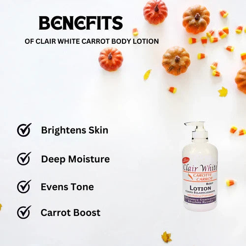 Brightening Carrot Body Lotion with Vitamin E & C - 16.9 oz
