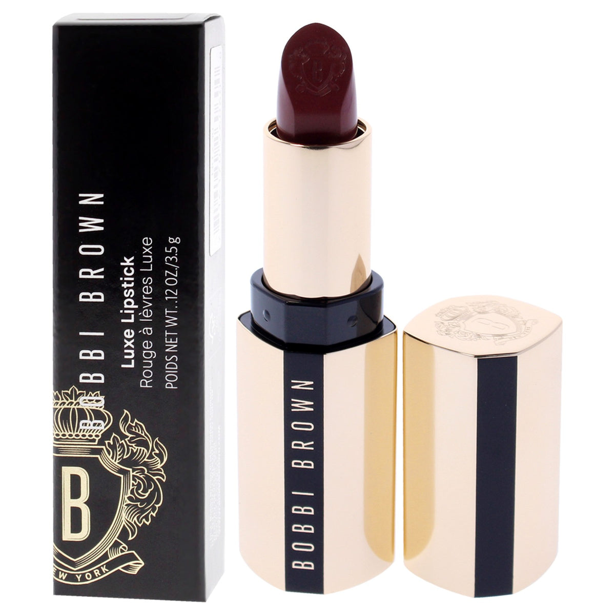 Moisturizing Long-Lasting Lipstick in Downtown Plum - 0.12 oz