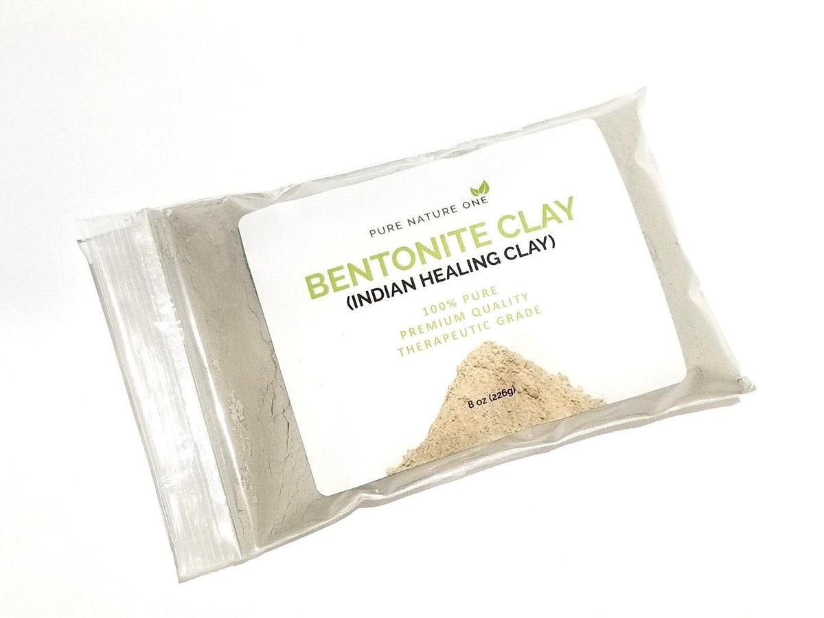Pure Natural Bentonite Clay Powder for Skin Detox and Healing - 8 oz