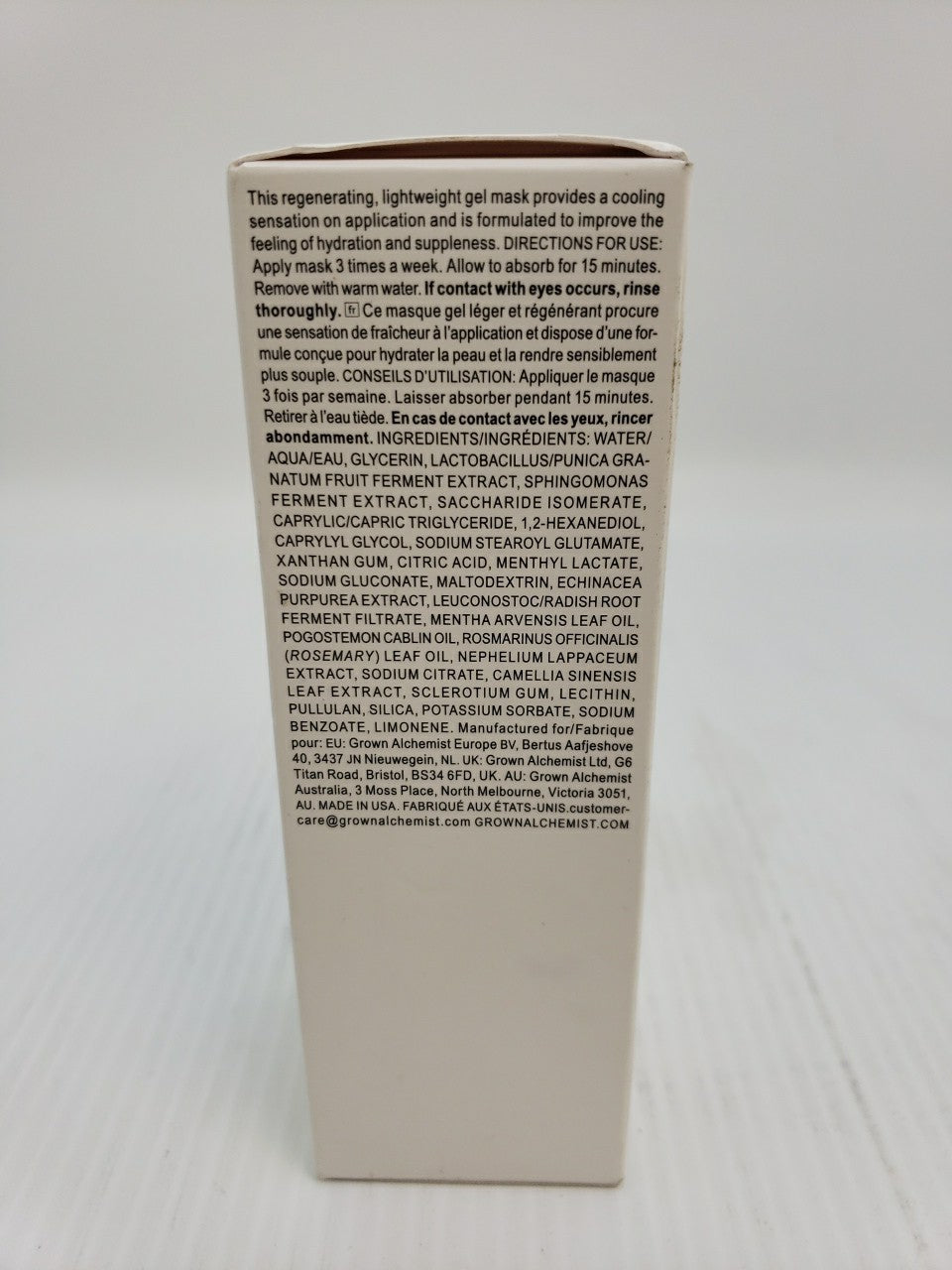 Grown Alchemist Hydrating Gel Mask 2.5oz - Rejuvenating Skin Care