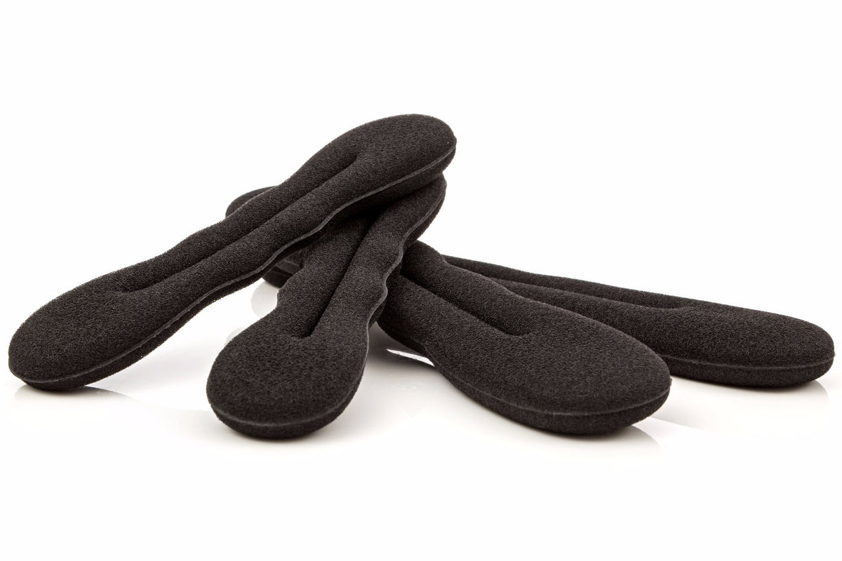 4pcs Black Magic Foam Sponge Bun Maker Hair Donut Ponytail Clip Twist